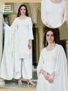 White Lily By Blue Hills Rayon Plus Size Kurti Set